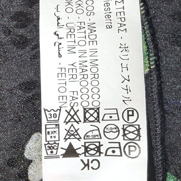 Zara | Black Floral & Berry Print Ruffle Crop Top | Size Small - Picture 12 of 15